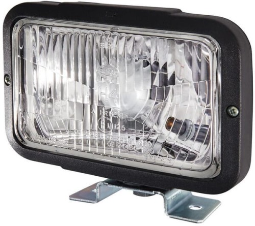 Reflektor halogenowy, prostokątny 12/24V przezroczysty przykręcany 194x122x168 mm Hella 1AB004231001 - Intertraktor