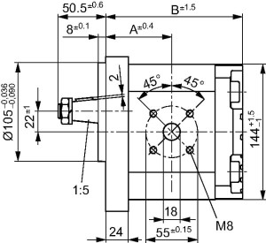 Pompa zębata AZPG-22-032LCB20MB Bosch Rexroth 0510725444