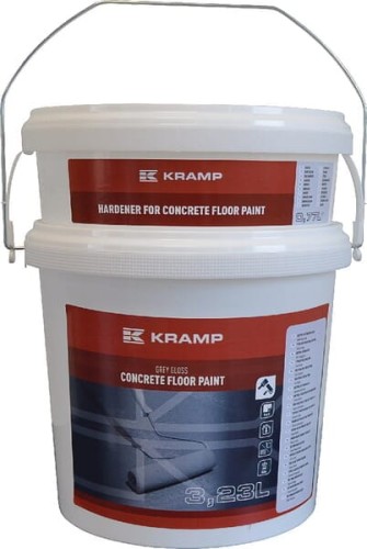 Farba 2-składnikowa do podłoży betonowych Kramp, szara 4 l 069920121408KR - Intertraktor