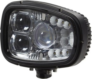 Lampa przednia LED, lewa, 55W prostokątna, 12/24V z wtyczką Deutsch, klosz podgrzewany Kramp LA10213