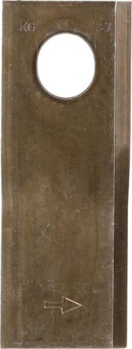 Nożyk kosiarki rotacyjnej lewy 126x47x4 mm owalny otwór 23.0x20.5 mm pasuje do Taarup 25 szt. KT5611090001 - Intertraktor