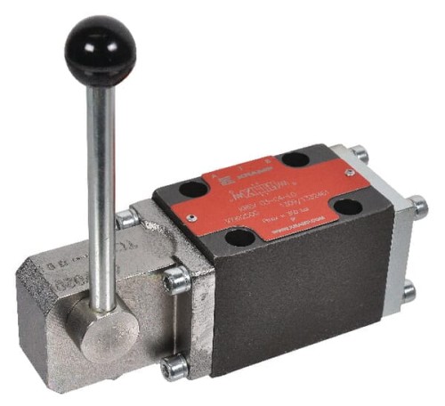 Zawór sterowany ręcznie Cetop 03 - NG6 4/3 C4 Kramp KREV03C4LO - Intertraktor