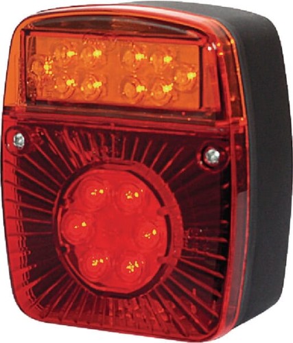 Lampa tylna zespolona LED, kwadratowa, 12/24V Kramp LA40021 - Intertraktor