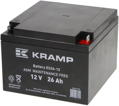 Akumulator 12V 24Ah zamknięty Kramp SBA2412KR - Intertraktor