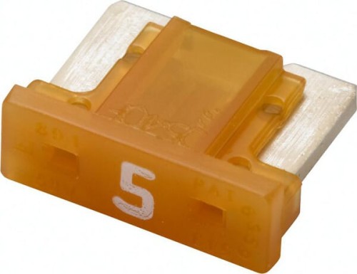 Bezpiecznik płaski niski Mini, 5A L=8.4 mm pomarańczowy op. 5 szt. Hella 8JS728596292 - Intertraktor