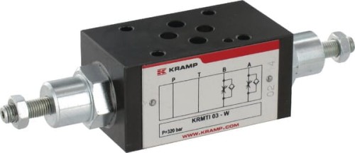 Zawór zwrotno-dławiący Cetop 03 - NG6 03W typ KRMTI Kramp KRMTI03W - Intertraktor