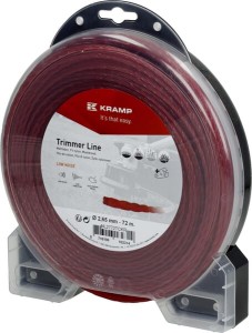 Żyłka tnąca Ø 2.65 mm 72 m skręcona cicha czerwona Kramp NL2772TCKR