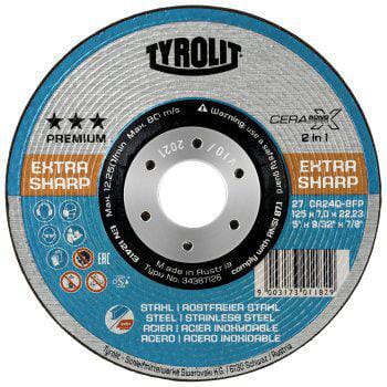 Tarcza szlifierska 27R 230x7x22.23mm CA 24 Q-BFP 34387127 - Intertraktor