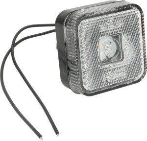 Lampa obrysowa LED, kwadratowa, 12/24V z przewodem i uchwytem Kramp LA30137