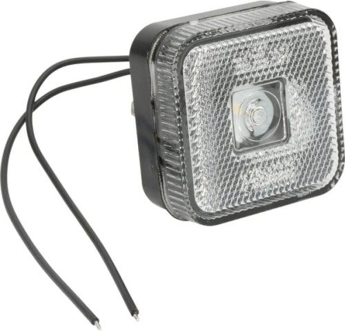 Lampa obrysowa LED, kwadratowa, 12/24V z przewodem i uchwytem Kramp LA30137 - Intertraktor
