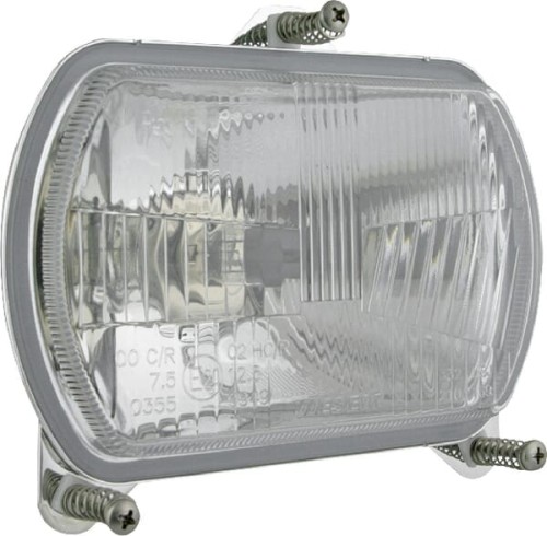 Reflektor przedni halogenowy, owalny 12/24V H4, T4W 156x103x88 mm Kramp LA80165 - Intertraktor