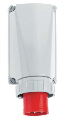 Wtyczka odbiornikowa naścienna  CEE 125A 5P 400V IP67 B024202 - Intertraktor