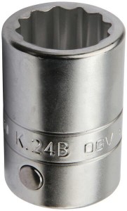 Klucz nasadowy 12-kt. 1/2", 24 mm K24B