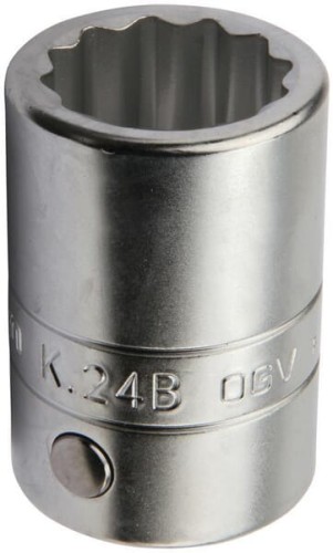 Klucz nasadowy 12-kt. 1/2", 24 mm K24B - Intertraktor