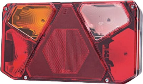 Lampa tylna zespolona prostokątna lewa halogen 12V lub 24V wersja UK gopart LA45058 - Intertraktor