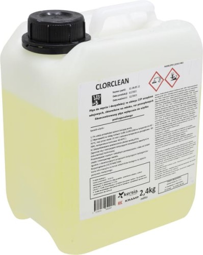 CLORCLEAN - Zasadowy środek do mycia i dezynfekcji do urządzeń udojowych, 2.4 kg CLORCLEAN024 - Intertraktor