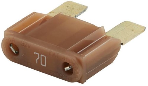 Bezpiecznik płaski Maxi, 70AL=34.1 mm brązowy op. 10 szt. Hella 8JS728595181 - Intertraktor
