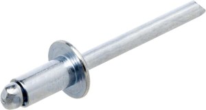 Nit zrywalny stal/stal z łbem płaskim, 6.4 x 12 mm BN6412SS