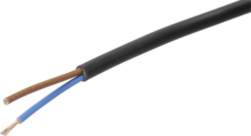 Przewód elektryczny 2x1.5mm² czarny PCW na metry Helukabel H05VVF2X15BK - Intertraktor