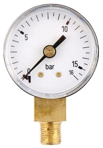Manometr ø40 mm 0–16 bar przyłącze dolne 1/8" MA4016L02ST