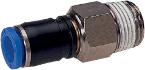 Złącze wtykowe proste, obrotowe, gwint zew. 1/2" 12 mm Kramp SCRMT1212P - Intertraktor
