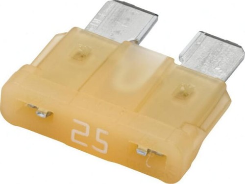 Bezpiecznik płaski, 32V 25A L=18.6 mm biały op. 50 szt. Hella 8JS711689002 - Intertraktor