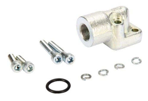 Kołnierz mocujący pompy typu GQ, stalowy, kątowy, 3/8" 1GQ06ST - Intertraktor