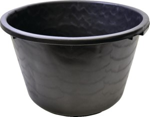 Pojemnik budowlany 65L czarny Ø 600x340 mm Gripline VV610250