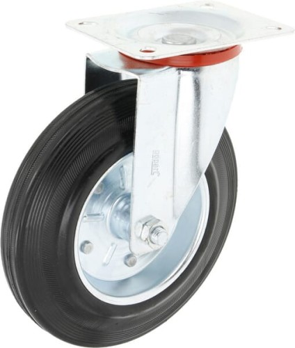 Koło metalowo gumowe skrętne gopart, 200 mm 5081200GP - Intertraktor
