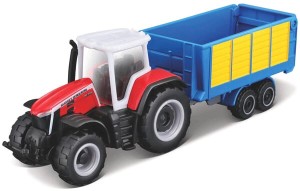 Ciągnik Massey Ferguson 8S.265 z przyczepą samozbierającą MA15590ML