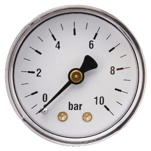 Manometr ø50 mm 0-10 bar przyłącze tylne 1/4" MA5010B04ST