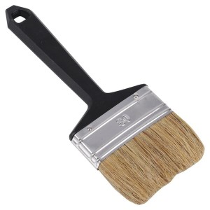 Pędzel płaski jednorazowy, włosie świńskie, białe, rozmiar 80 mm CP2320580