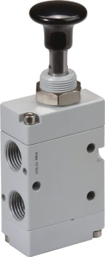 Zawór z przyciskiem 3/2-drożny 1/4" MAB32B14 - Intertraktor