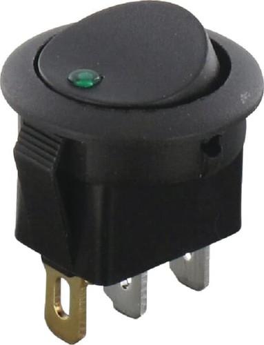 Przełącznik kołyskowy z zieloną diodą LED EL192181 - Intertraktor