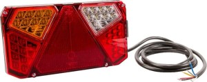 Lampa tylna zespolona LED, lewa, prostokątna, 12/24V Kramp LA40007