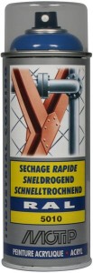 Lakier akrylowy w sprayu, RAL 5010 niebieski 400 ml 07004