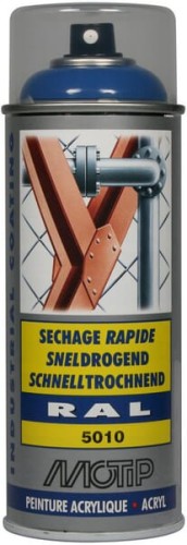Lakier akrylowy w sprayu, RAL 5010 niebieski 400 ml 07004 - Intertraktor