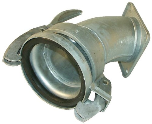 Złącze KKM 6" z kołnierzem czworokątnym łuk 45° 6203045Z - Intertraktor