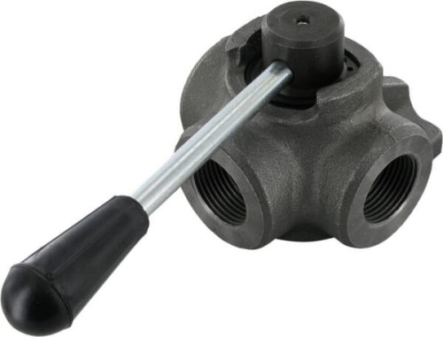 Rozdzielacz obrotowy 3-drożny, typ A 1" BSP DH253A - Intertraktor