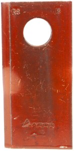 Nożyk kosiarki rotacyjnej prawy 100x47x4 mm otwór Ø 18.50 mm okrągły pasuje do Lely 4122019960