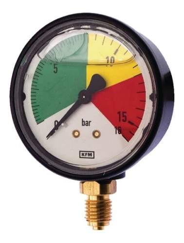 Manometr glicerynowy, 16 bar przyłącze dolne M12x1.5 65004002000021 - Intertraktor