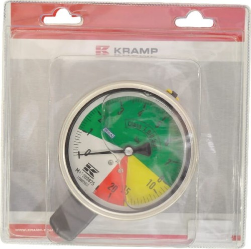 Manometr Ø 100 mm 0-1-8-15-25 bar przyłącze dolne 1/4" Wika KRMA1000825P001 - Intertraktor