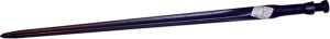 Ząb ładowacza, prosty, profil gwiazda 35x820 mm końcówka szpiczasta z nakrętką M22x1.5 czarny FST FT484326