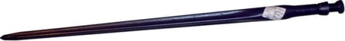 Ząb ładowacza, prosty, profil kwadratowy 45x1400 mm końcówka szpiczasta z nakrętką M30x2 czerwony Kverneland KK241163A - Intertraktor