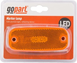Lampa obrysowa boczna LED, pomarańczowa 12/24V LA35061