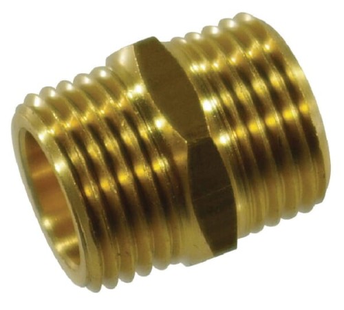 Nypel podwójny mosiądz Braglia, 1/2" 1626095 - Intertraktor