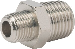 Łącznik dwustronny gwint stożkowy 1/4"x1/2" BSPT PN1412T