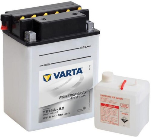 Akumulator 12V 14Ah 190A Powersports Freshpack VARTA 514401019I314PS - Intertraktor
