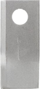 Nożyk kosiarki rotacyjnej lewy 107x48x4 mm otwór Ø 19 mm okrągły pasuje do Niemeyer 25 szt. 570683KR