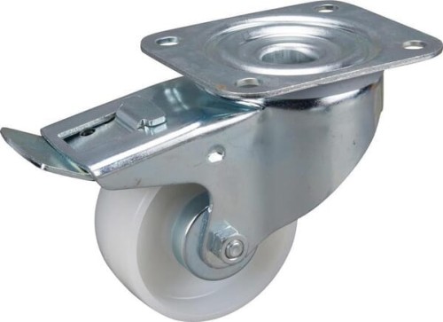 Swivel castor + brake 80 mm 3477UOJ080P62 - Intertraktor